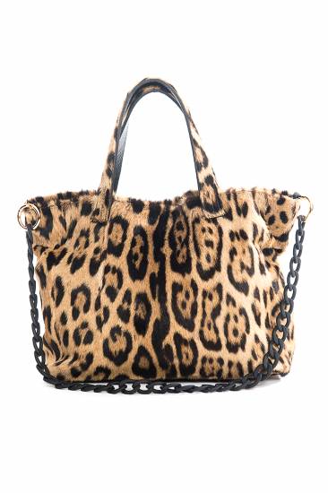 Animal print handbag